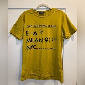 Emporio Armani women’s Yellow Graphic T-Shirt